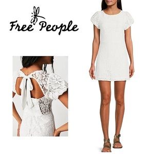 💥SALE💥 NWT Free People Hailee Lace Minidress in Ivory